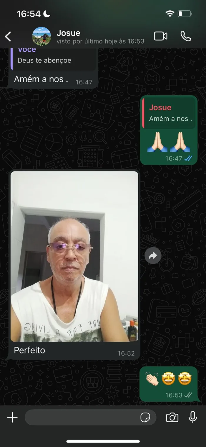 Print de conversa real de cliente satisfeito
